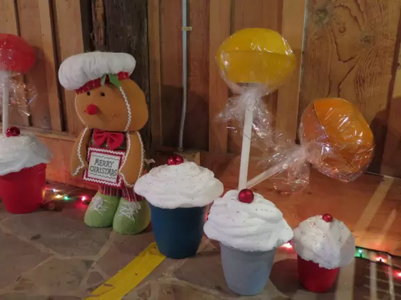 Lush paradise with water lilies galore, rustling bamboo, stone bridge, tropical flowers, strangler fig, and a gorgeous royal palm grove.