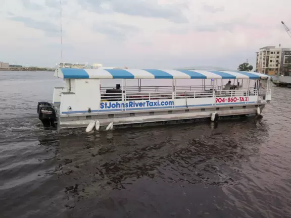 St. Johns River Taxi can take you to the various downtown docks, or on a tour.
