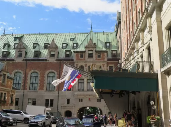 The iconic Chateauesque-style hotel that stands high above the Saint Lawrence River. It is the center of Old Quebec.