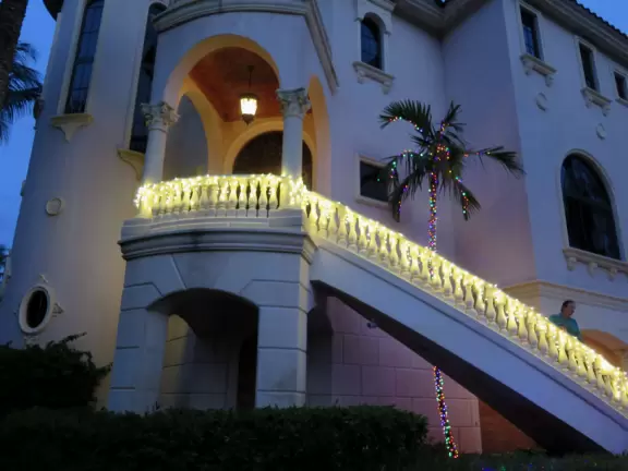 Eustace Mansion Christmas Lights, Jensen Beach