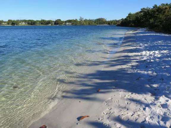 Gorgeous white sand beach on the Indian River Lagoon, plus nature center!