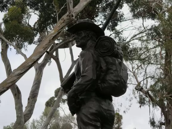 Lovely park atop a high hill, with Spanish presidio (fort) and monuments to early European settlers in California, plus flowers and gorgeous trees.