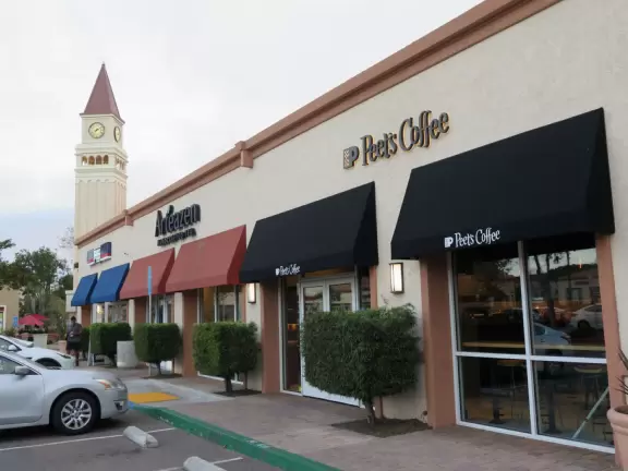 Loop walking path popular with residents, plus a playground.