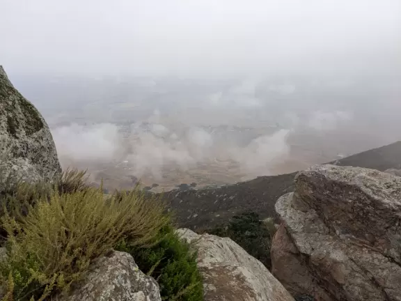 Fairly difficult hike with cute rock formations, great views, and cool breezes.