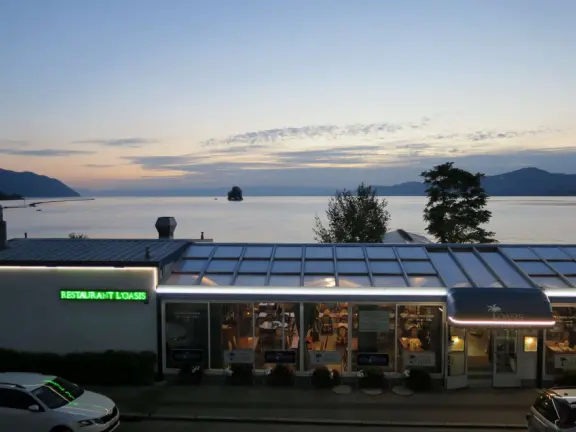 Sleepier version of Montreux with many retirees- a pleasant place to walk and an affordable place to stay in a hotel.
