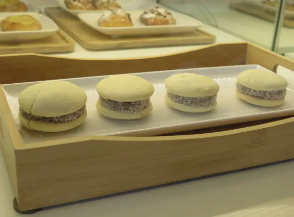A charming strip of cafes and beautiful square in downtown Redwood City.