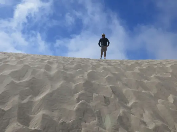 Incredible huge sand dunes, like a national park! Start at the Sandboarding Entry Trailhead.