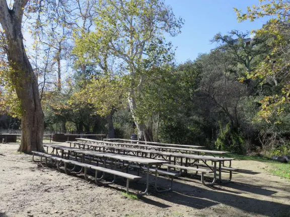 Beautiful playground and setting, but terrible freeway noise.