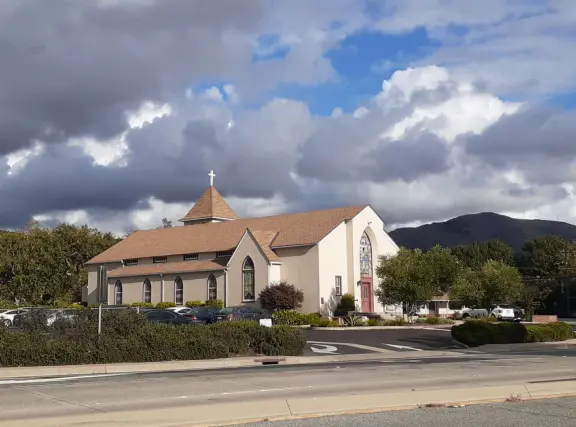 I like this church across Highway 1. 