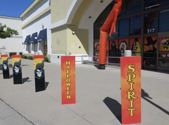 Spirit of Halloween store in October. 