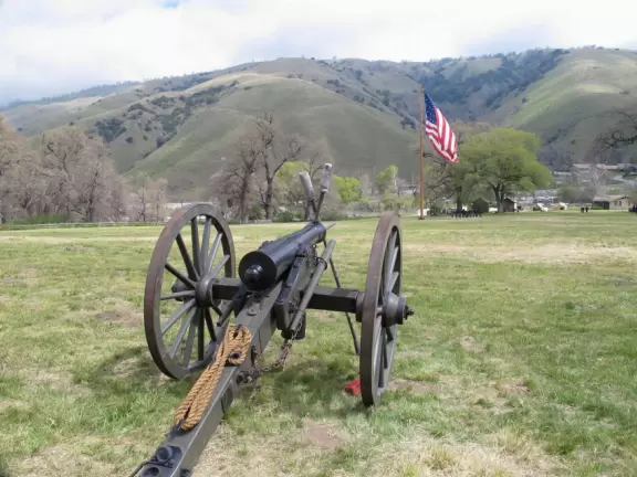 An army outpost of the 1850s in a beautiful mountain pass. Civil war era living history days are the best times to come.