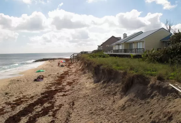 Idyllic beach for families and surfers near the southern tip of Hutchinson Island.