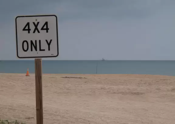 4X4 only sign.